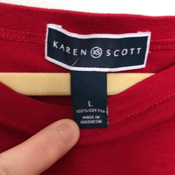 Karen Scott cuff sleeve top - Picture 3 of 8